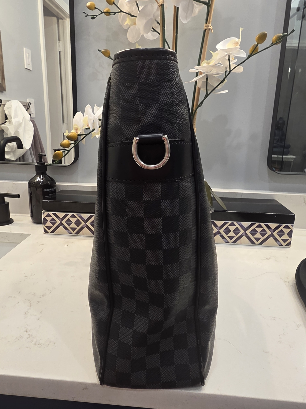Louis Vuitton Black Damier Graphite Canvas Duffel Bag - Picture 4 of 15